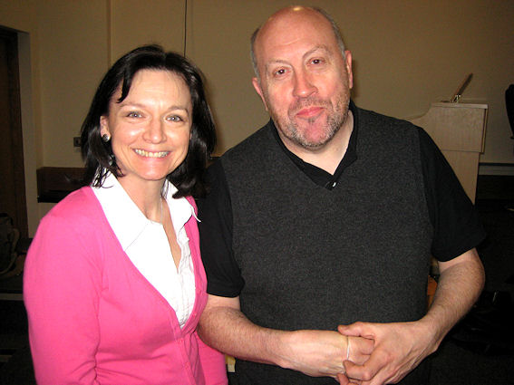 Rachel Gogerly, Chairman with Phil Barnes after the Master Class on Engraving, York Conference 2009 Rachel Gogerly, Chairman with Phil Barnes after the Master Class on Engraving, York Conference 2009